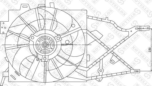 Stellox 29-99304-SX - Ventilateur, refroidissement du moteur cwaw.fr