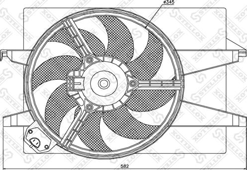 Stellox 29-99324-SX - Ventilateur, refroidissement du moteur cwaw.fr