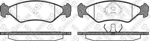 Stellox 296 015-SX - Kit de plaquettes de frein, frein à disque cwaw.fr