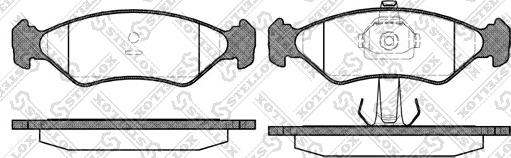 Stellox 296 020B-SX - Kit de plaquettes de frein, frein à disque cwaw.fr