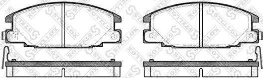 Stellox 249 004B-SX - Kit de plaquettes de frein, frein à disque cwaw.fr