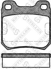 Stellox 250 040-SX - Kit de plaquettes de frein, frein à disque cwaw.fr