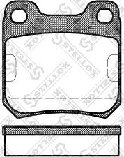 Stellox 250 000-SX - Kit de plaquettes de frein, frein à disque cwaw.fr