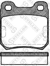 Stellox 250 010-SX - Kit de plaquettes de frein, frein à disque cwaw.fr