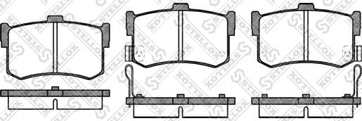 Stellox 253 002-SX - Kit de plaquettes de frein, frein à disque cwaw.fr