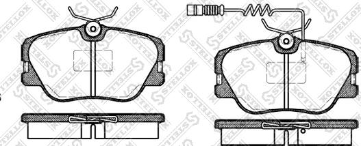 Stellox 200 002B-SX - Kit de plaquettes de frein, frein à disque cwaw.fr