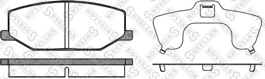 Stellox 201 010-SX - Kit de plaquettes de frein, frein à disque cwaw.fr