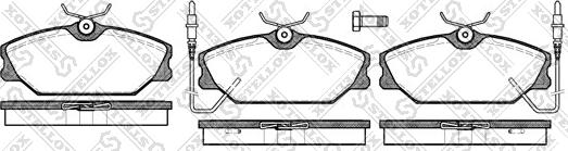 Stellox 219 002B-SX - Kit de plaquettes de frein, frein à disque cwaw.fr