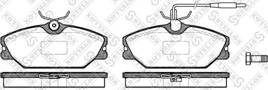 Stellox 219 012B-SX - Kit de plaquettes de frein, frein à disque cwaw.fr