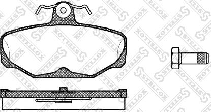 Stellox 216 000-SX - Kit de plaquettes de frein, frein à disque cwaw.fr