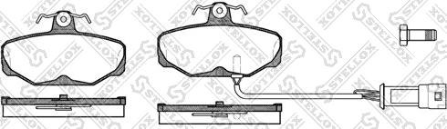 Stellox 216 002-SX - Kit de plaquettes de frein, frein à disque cwaw.fr