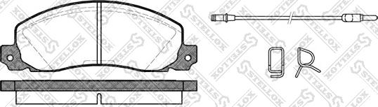 Stellox 213 002B-SX - Kit de plaquettes de frein, frein à disque cwaw.fr