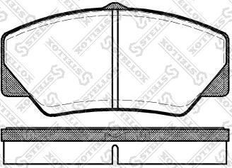 Stellox 217 000B-SX - Kit de plaquettes de frein, frein à disque cwaw.fr