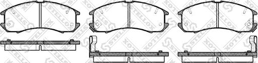 Stellox 284 002-SX - Kit de plaquettes de frein, frein à disque cwaw.fr