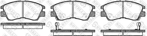 Stellox 286 002-SX - Kit de plaquettes de frein, frein à disque cwaw.fr