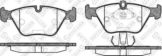 Stellox 281 025L-SX - Kit de plaquettes de frein, frein à disque cwaw.fr