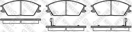 Stellox 235 002-SX - Kit de plaquettes de frein, frein à disque cwaw.fr