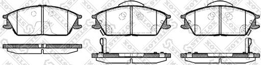 Stellox 235 022B-SX - Kit de plaquettes de frein, frein à disque cwaw.fr