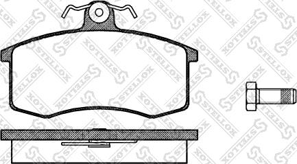 Stellox 232 000-SX - Kit de plaquettes de frein, frein à disque cwaw.fr