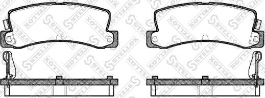 Stellox 225 004-SX - Kit de plaquettes de frein, frein à disque cwaw.fr