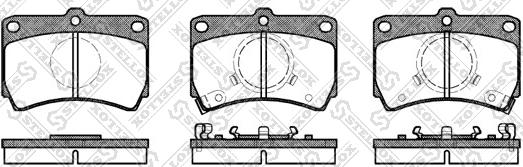 Stellox 223 002-SX - Kit de plaquettes de frein, frein à disque cwaw.fr