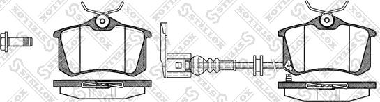 Stellox 274 041-SX - Kit de plaquettes de frein, frein à disque cwaw.fr