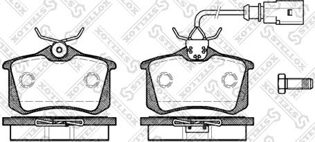 Stellox 274 051B-SX - Kit de plaquettes de frein, frein à disque cwaw.fr