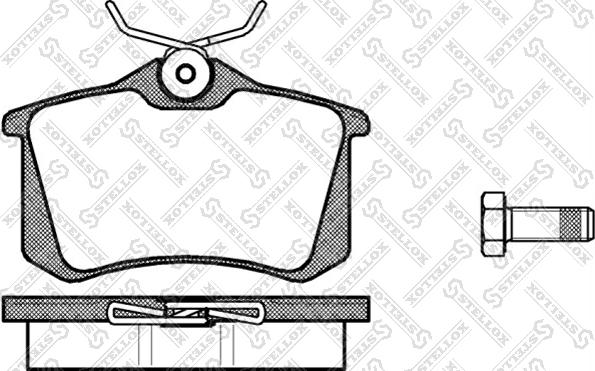 Stellox 274 000B-SX - Kit de plaquettes de frein, frein à disque cwaw.fr