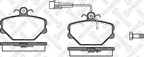 Stellox 275 002-SX - Kit de plaquettes de frein, frein à disque cwaw.fr