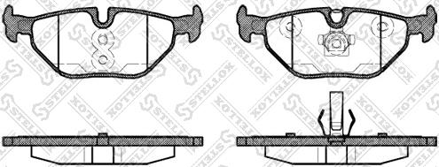 Stellox 276 040BL-SX - Kit de plaquettes de frein, frein à disque cwaw.fr