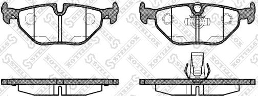 Stellox 276 015B-SX - Kit de plaquettes de frein, frein à disque cwaw.fr