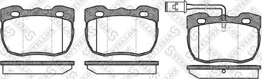 Stellox 278 011-SX - Kit de plaquettes de frein, frein à disque cwaw.fr