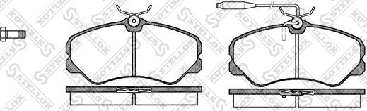 Stellox 273 002-SX - Kit de plaquettes de frein, frein à disque cwaw.fr