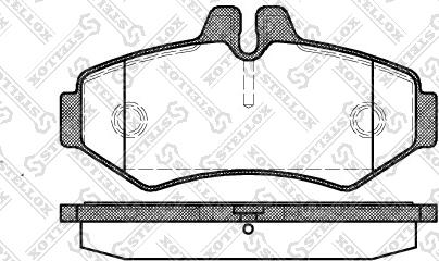 Stellox 744 000B-SX - Kit de plaquettes de frein, frein à disque cwaw.fr