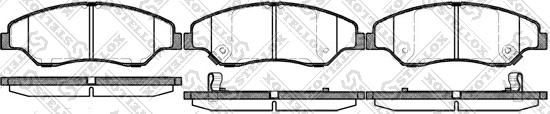 Stellox 750 002-SX - Kit de plaquettes de frein, frein à disque cwaw.fr