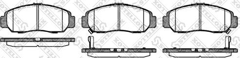 Stellox 758 012-SX - Kit de plaquettes de frein, frein à disque cwaw.fr