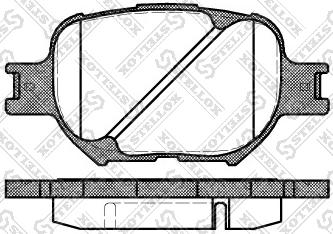 Stellox 753 000-SX - Kit de plaquettes de frein, frein à disque cwaw.fr