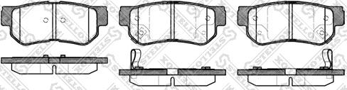 Stellox 757 002B-SX - Kit de plaquettes de frein, frein à disque cwaw.fr