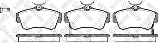 Stellox 764 002B-SX - Kit de plaquettes de frein, frein à disque cwaw.fr