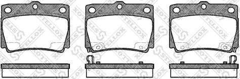 Stellox 761 002B-SX - Kit de plaquettes de frein, frein à disque cwaw.fr