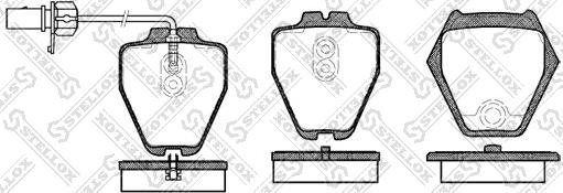 Stellox 763 002-SX - Kit de plaquettes de frein, frein à disque cwaw.fr