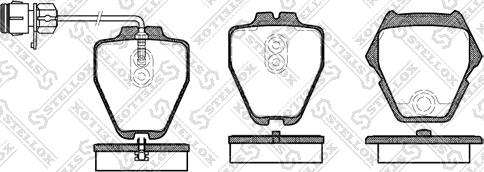 Stellox 763 012B-SX - Kit de plaquettes de frein, frein à disque cwaw.fr