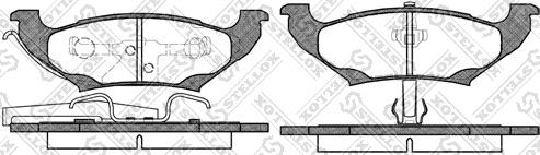 Stellox 701 010B-SX - Kit de plaquettes de frein, frein à disque cwaw.fr