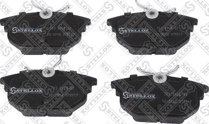 Stellox 703 000B-SX - Kit de plaquettes de frein, frein à disque cwaw.fr