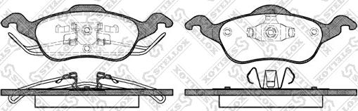 Stellox 702 000L-SX - Kit de plaquettes de frein, frein à disque cwaw.fr