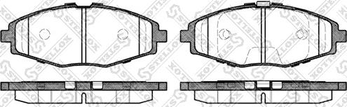 Stellox 707 000B-SX - Kit de plaquettes de frein, frein à disque cwaw.fr