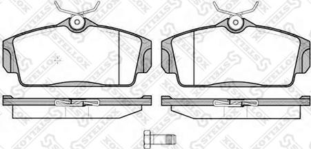 Stellox 715 010B-SX - Kit de plaquettes de frein, frein à disque cwaw.fr