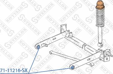 Stellox 71-11216-SX - Suspension, bras de liaison cwaw.fr