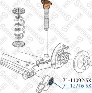 Stellox 71-12716-SX - Suspension, bras de liaison cwaw.fr