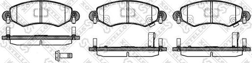 Stellox 713 012-SX - Kit de plaquettes de frein, frein à disque cwaw.fr